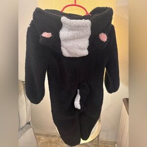 Old Navy Black and White Fleece Jacket